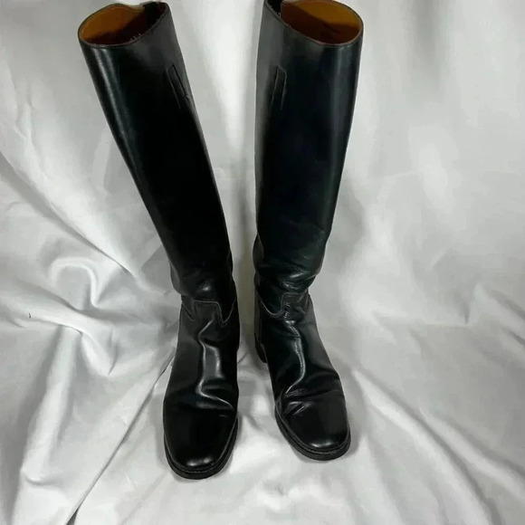 Marlborough Shoes - Marlborough Equestrian Riding Boots Size 6 UK Black Leather Made in England
